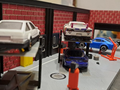 Hot wheels diorama garage - wheels,
