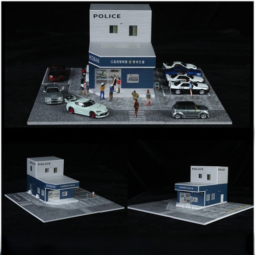 Diorama auto garage - 1/64,